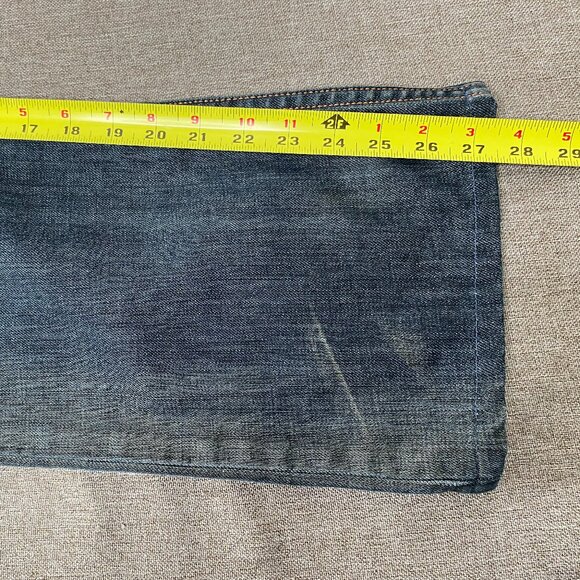 Vintage Levi's Black Star Bootcut Denim Jeans Men's 32 x 28 Blue Japan VTG - Picture 13 of 15